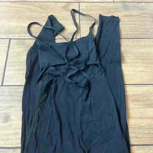 Aerie real me one black jumpsuit small - Picture 4 of 8